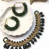 Green necklace set
