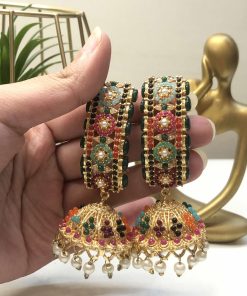 Nauratan jhumkay green