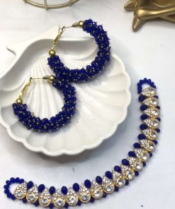 Royal blue necklace set