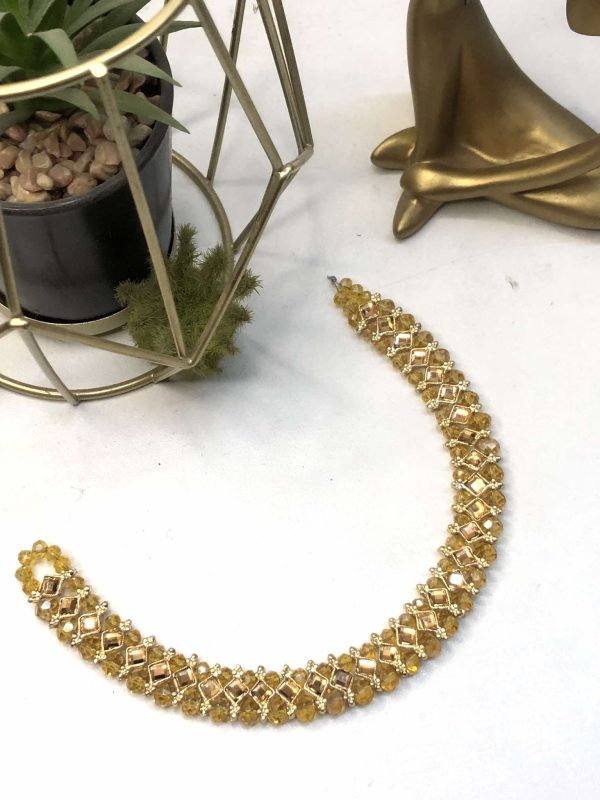 Minimal necklace champagne