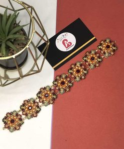 Nauratan headband mehroon