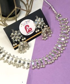 Kundan silver set