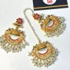 Nauratan earrings and bindya