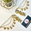 3 layered kundan earrings with saharay
