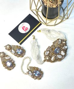 Turkish choker set white