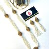 beaded mala with earrings