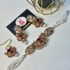 Turkish choker set mehroon