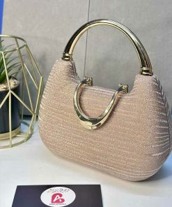 Golden trendy clutch