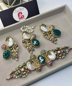 Turkish choker set green