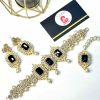 Embellished set black