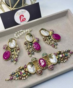 Turkish choker set ruby