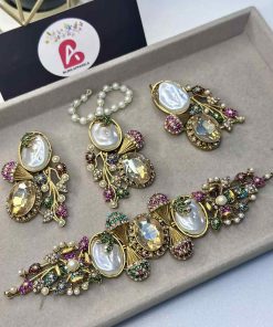 Turkish choker set pearl