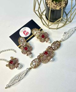 Turkish choker set mehroon
