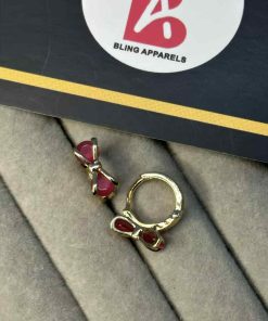 pink bow earrings