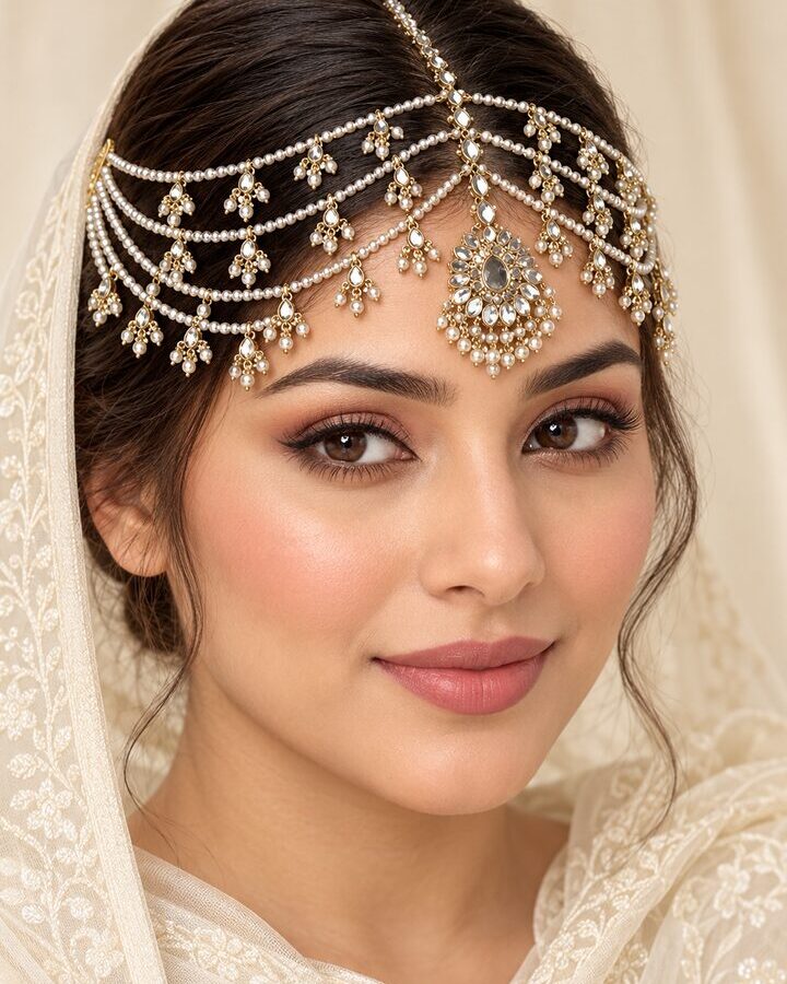Matha Patti worn view