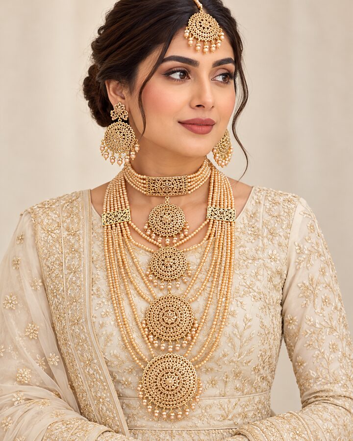 Hyderabadi Bridal Set worn view
