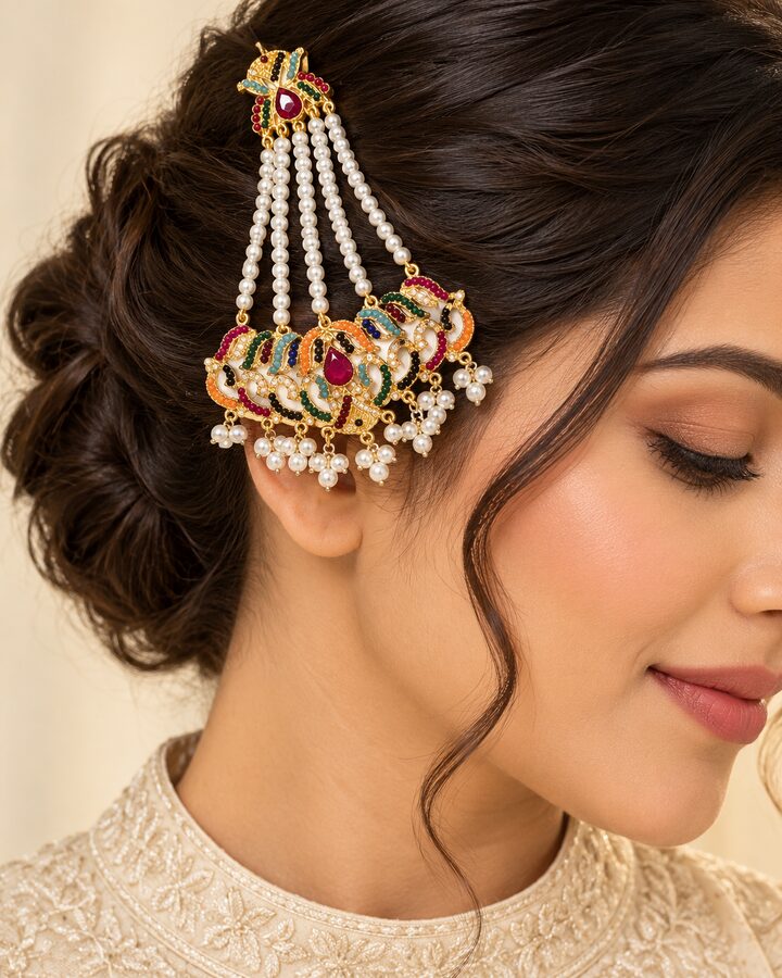Ruby Nauratan Jhoomer worn view