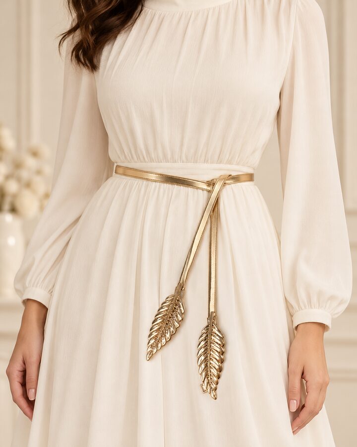 Golden Ladies Belt worn view