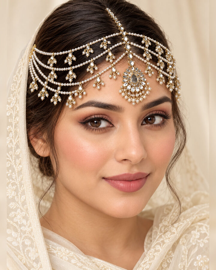 Matha Patti worn view