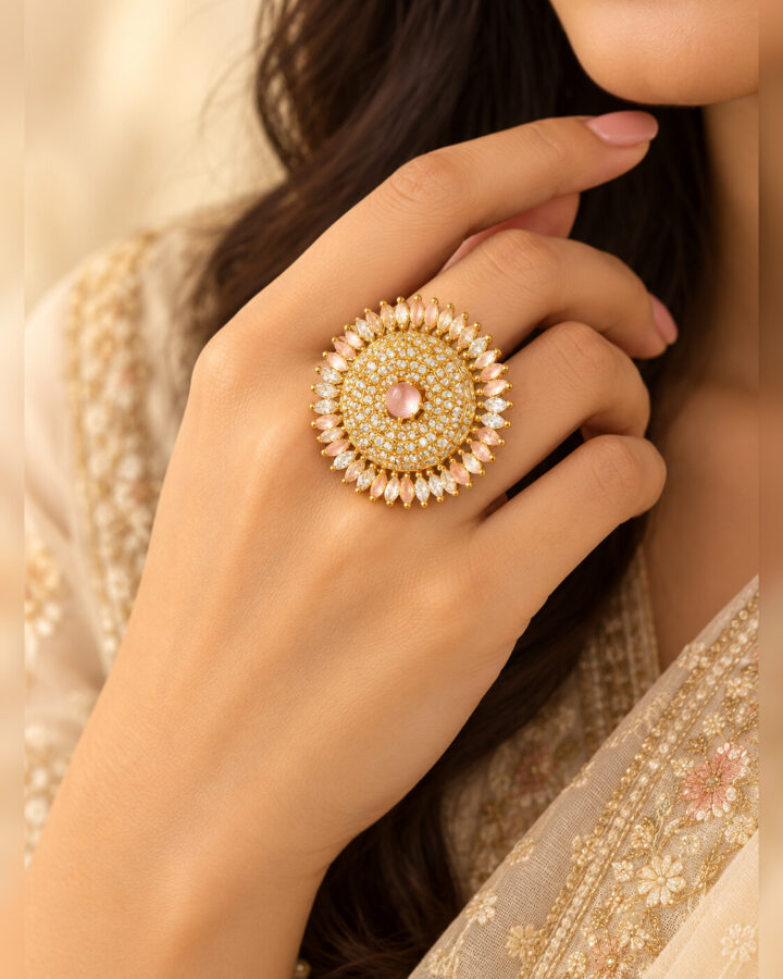 Pink Ring worn view