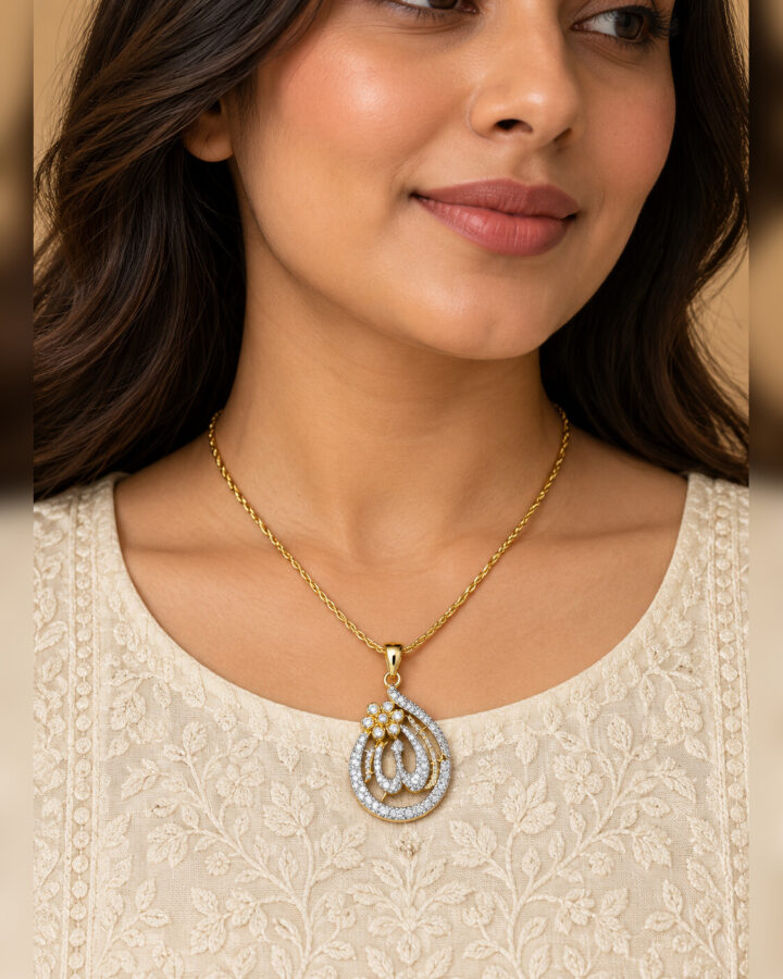 Pendant worn view