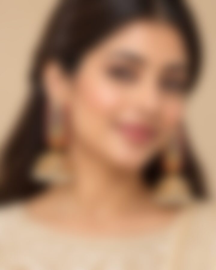 Ruby Nauratan Jhumka Earrings worn view