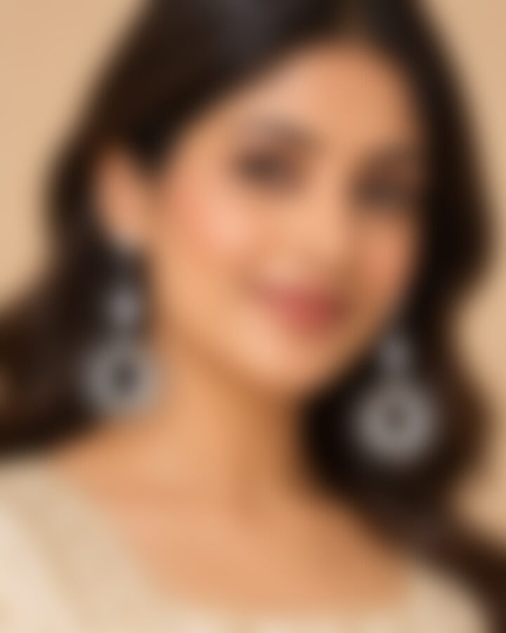 Silver Earrings worn view