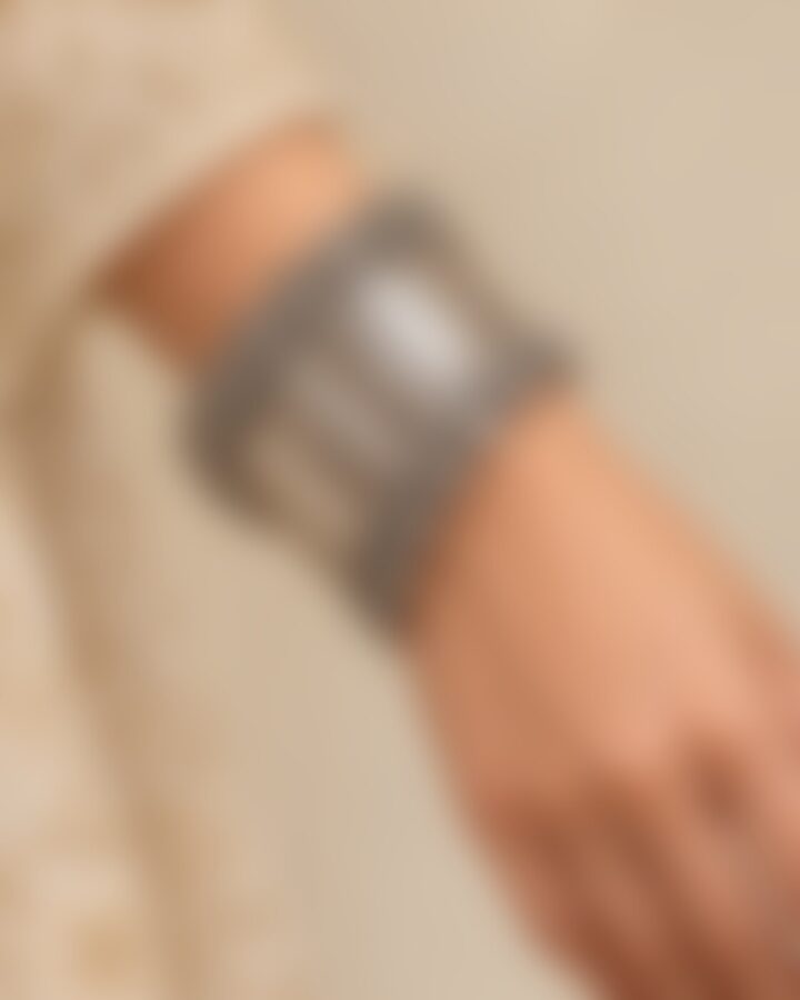 Oxidised Bracelet worn view
