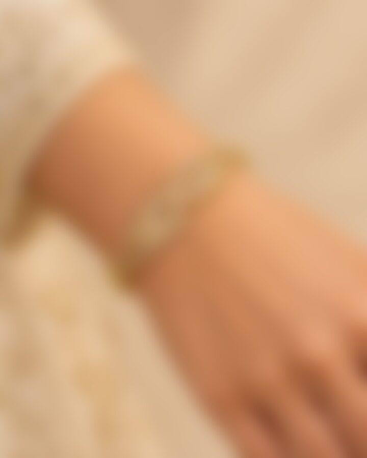 Champagne American Diamond Bangles worn view