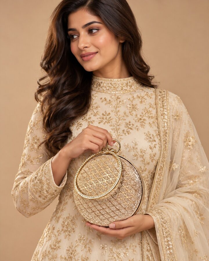 Embellished Clutch worn view