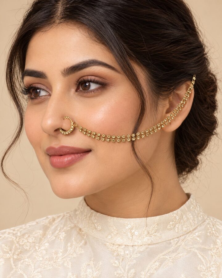 Embellished Nose Ring worn view