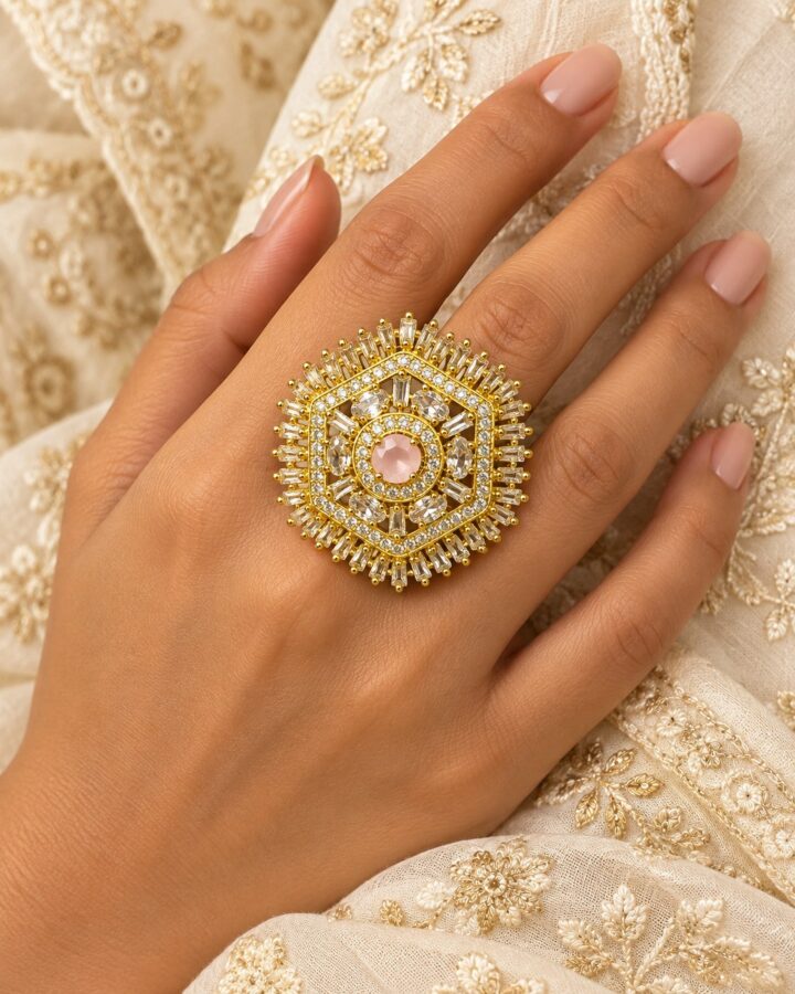 Pink Ring worn view