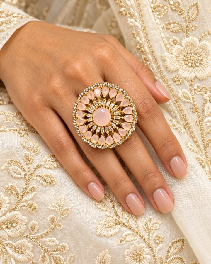 Pink Ring worn view