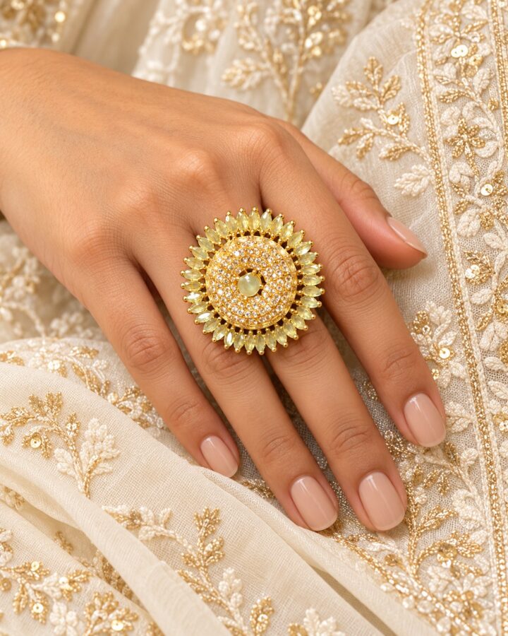 Mint Ring worn view