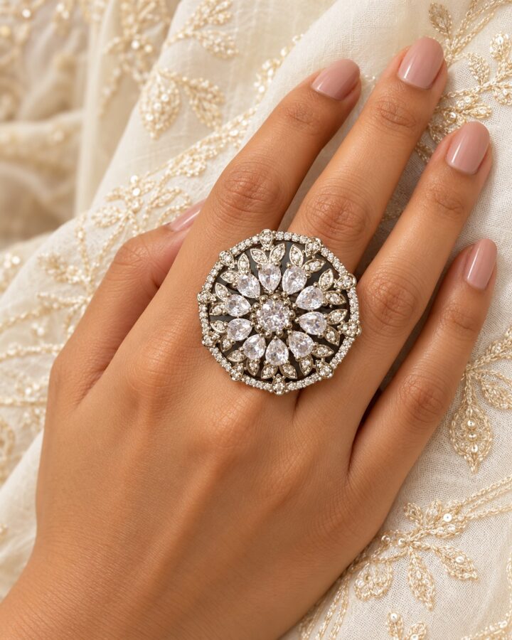 Silver Ring worn view