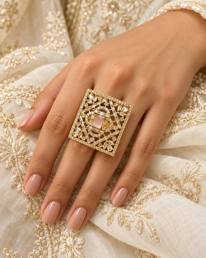 Pink Ring worn view