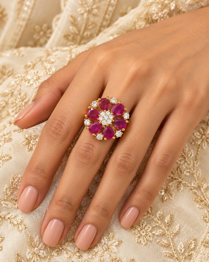 Pink Ring worn view